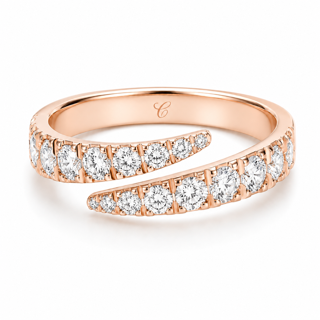 Snake Band Diamanten Ring