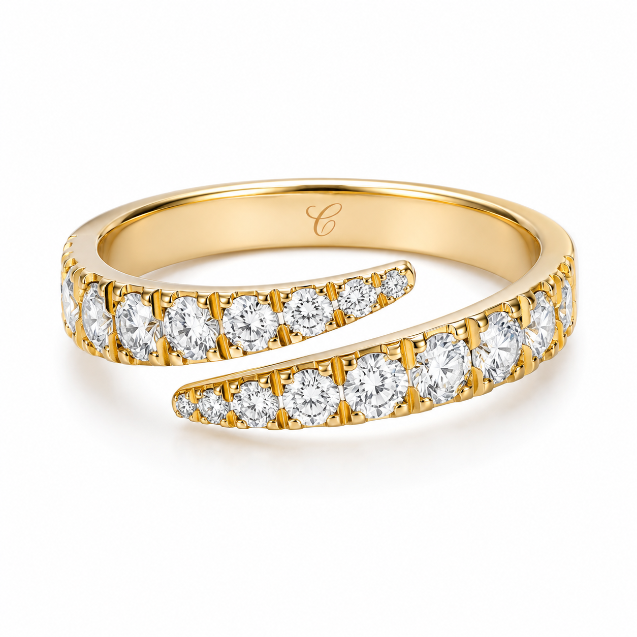 Snake Band Diamanten Ring