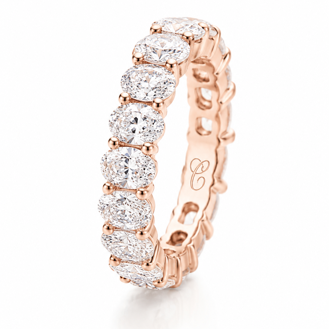 Oval Cut Eternity Ring