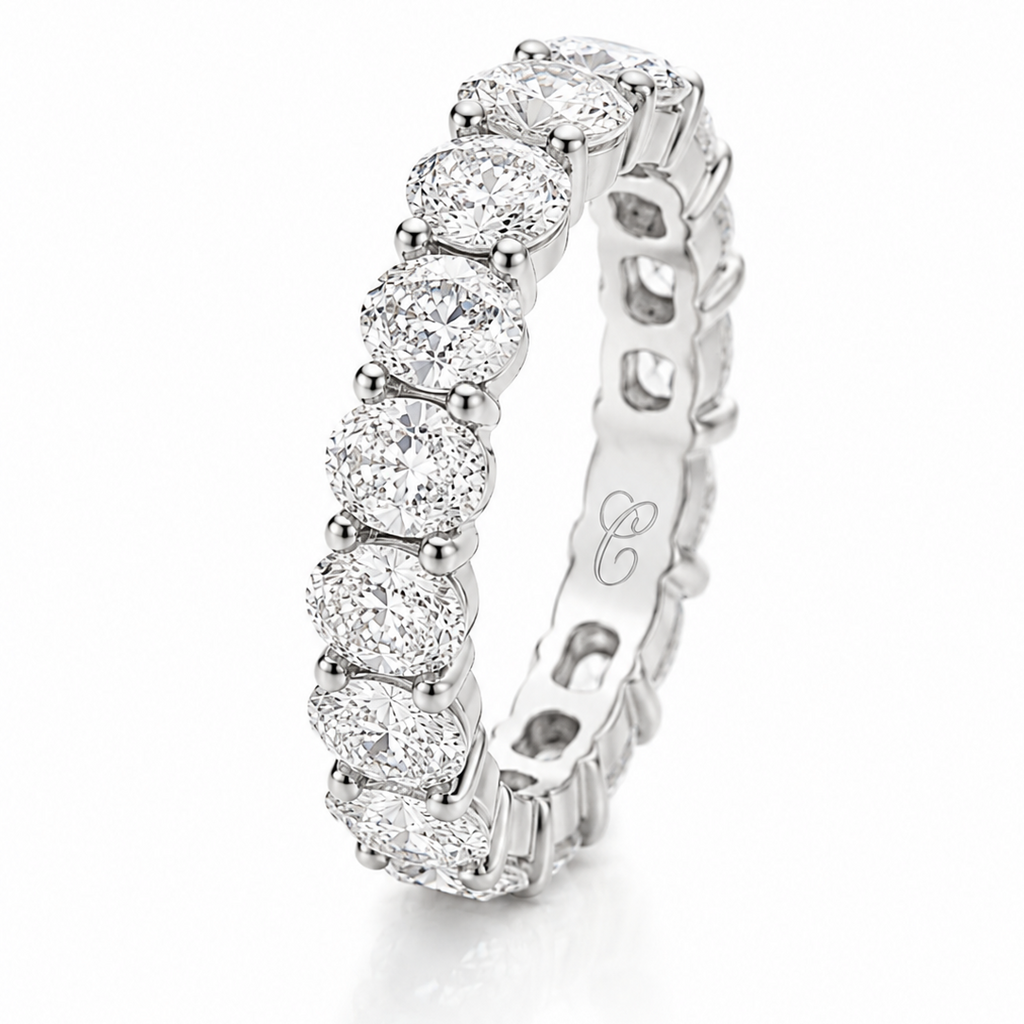Oval Cut Eternity Ring