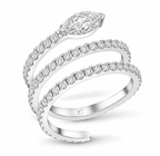 Marquise Cut Multi Row Ring