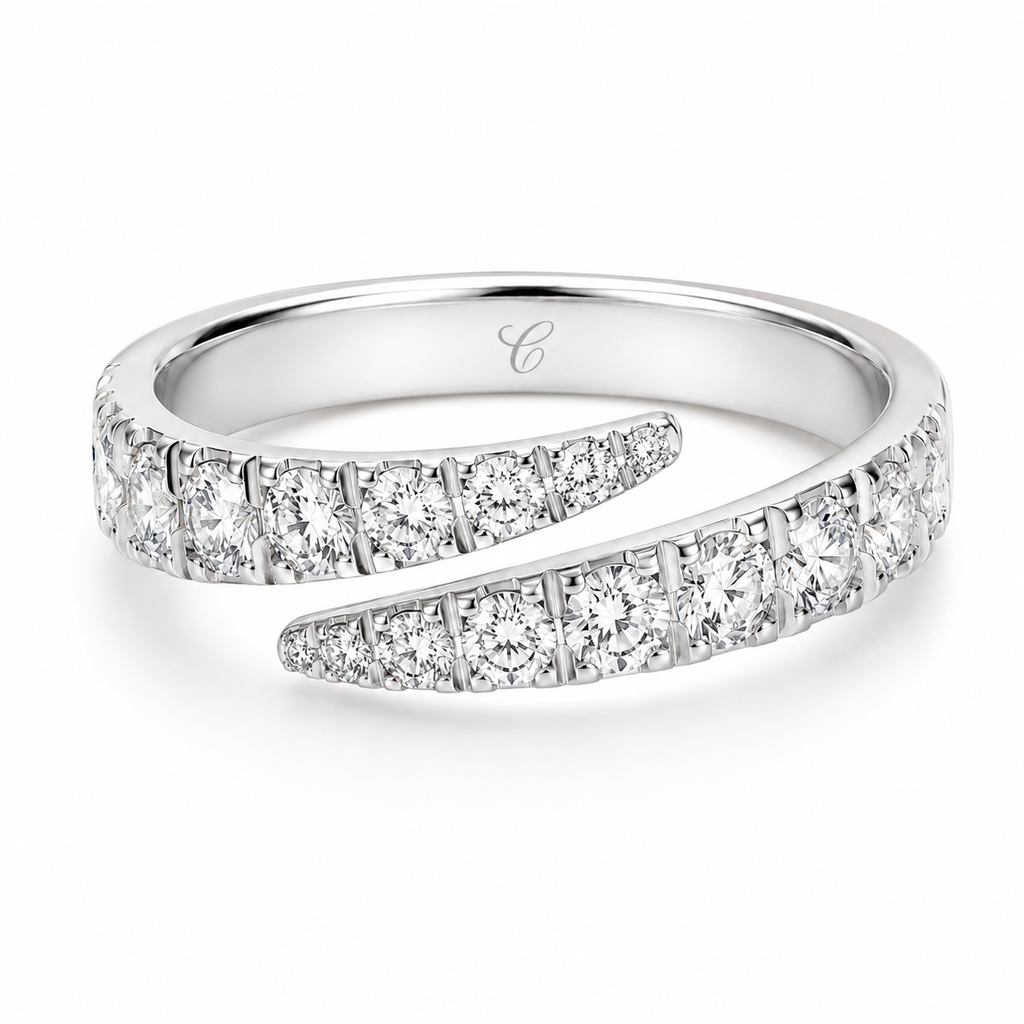 Snake Band Diamanten Ring