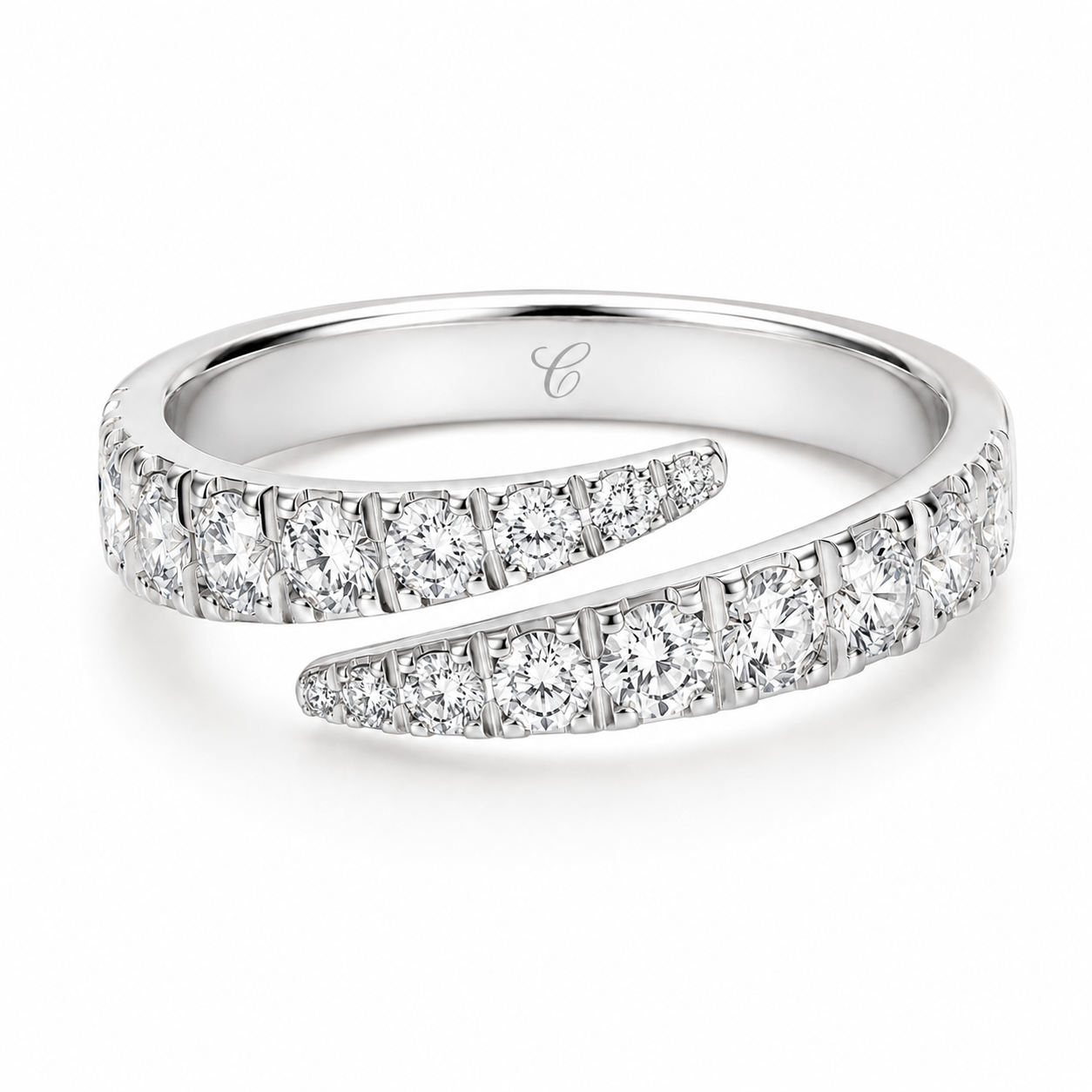 Snake Band Diamanten Ring