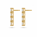 Diamond Drop Earrings - 14k Roségoud