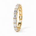 Smaragd Cut Eternity Ring