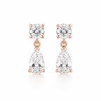 Flow Diamond Drop Earrings (Pair)
