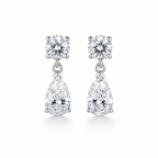 Flow Diamond Drop Earrings (Pair)