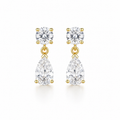 Flow Diamond Drop Earrings (Pair)