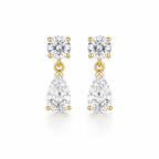 Flow Diamond Drop Earrings (Pair)