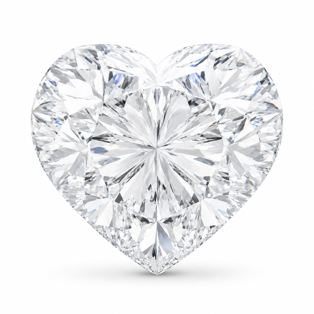Hartvormig geslepen losse lab-grown diamant topkwaliteit D-kleur VS VVS van Cha Diamonds