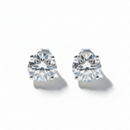 Eternal Round Diamond Basket Stud Earrings (Pair) - Cha Diamonds
