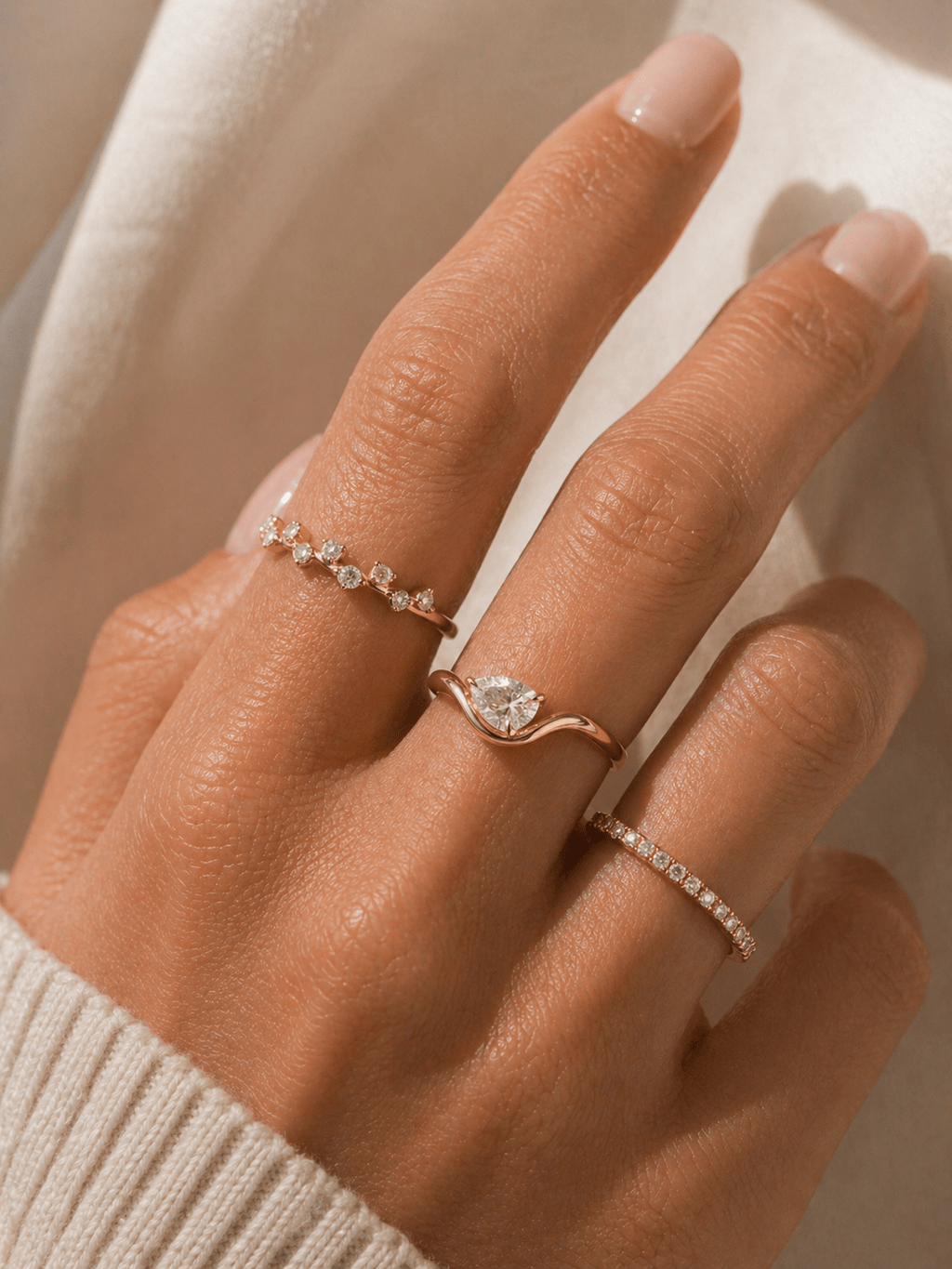 Angled Pear Diamond Ring fine - jewelry Cha Diamonds