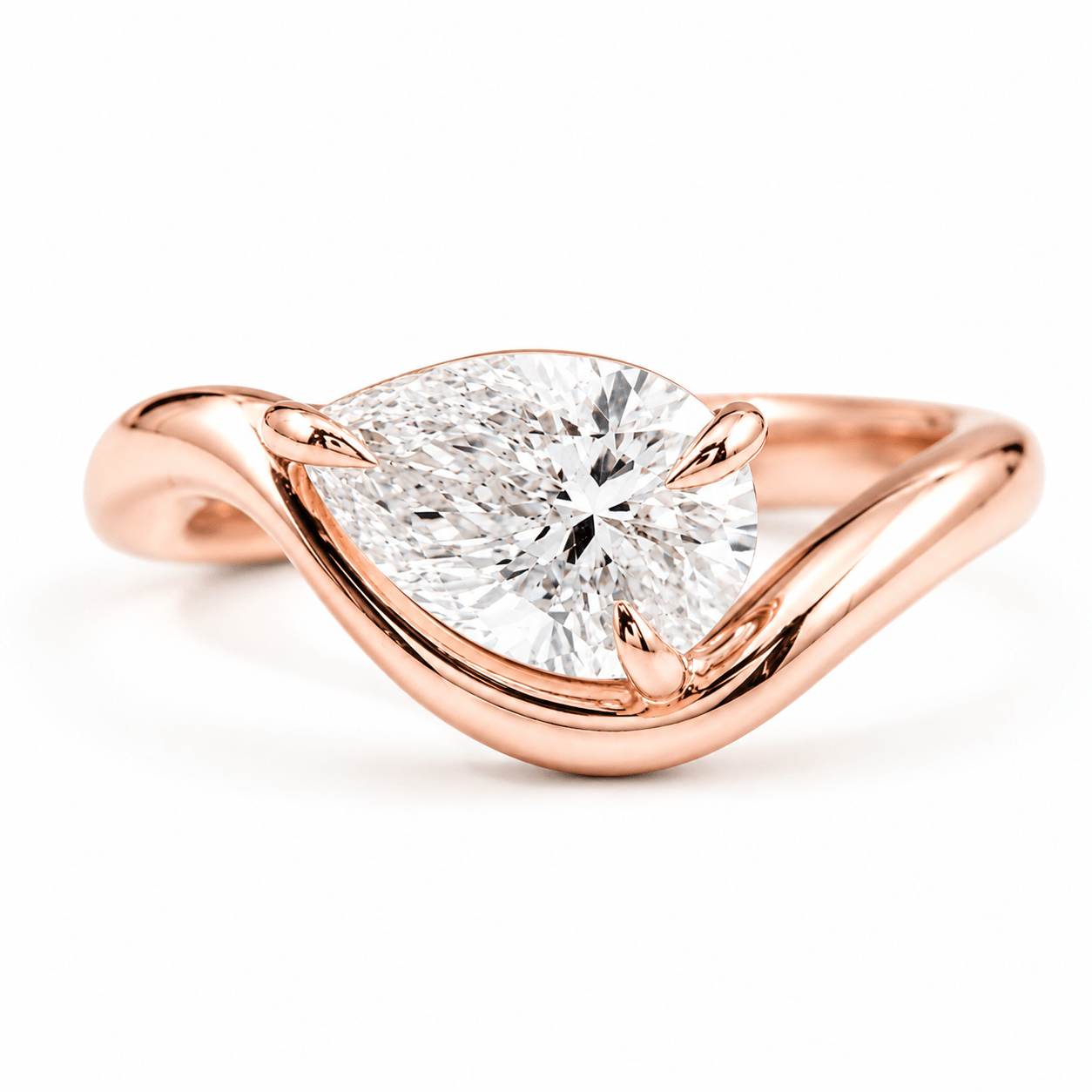Angled Pear Diamond Ring fine - jewelry Cha Diamonds