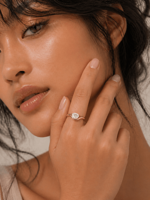 Angled Pear Diamond Ring fine - jewelry Cha Diamonds