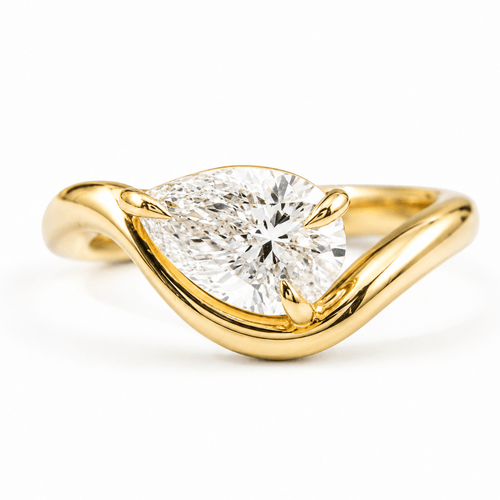 Angled Pear Diamond Ring fine - jewelry Cha Diamonds