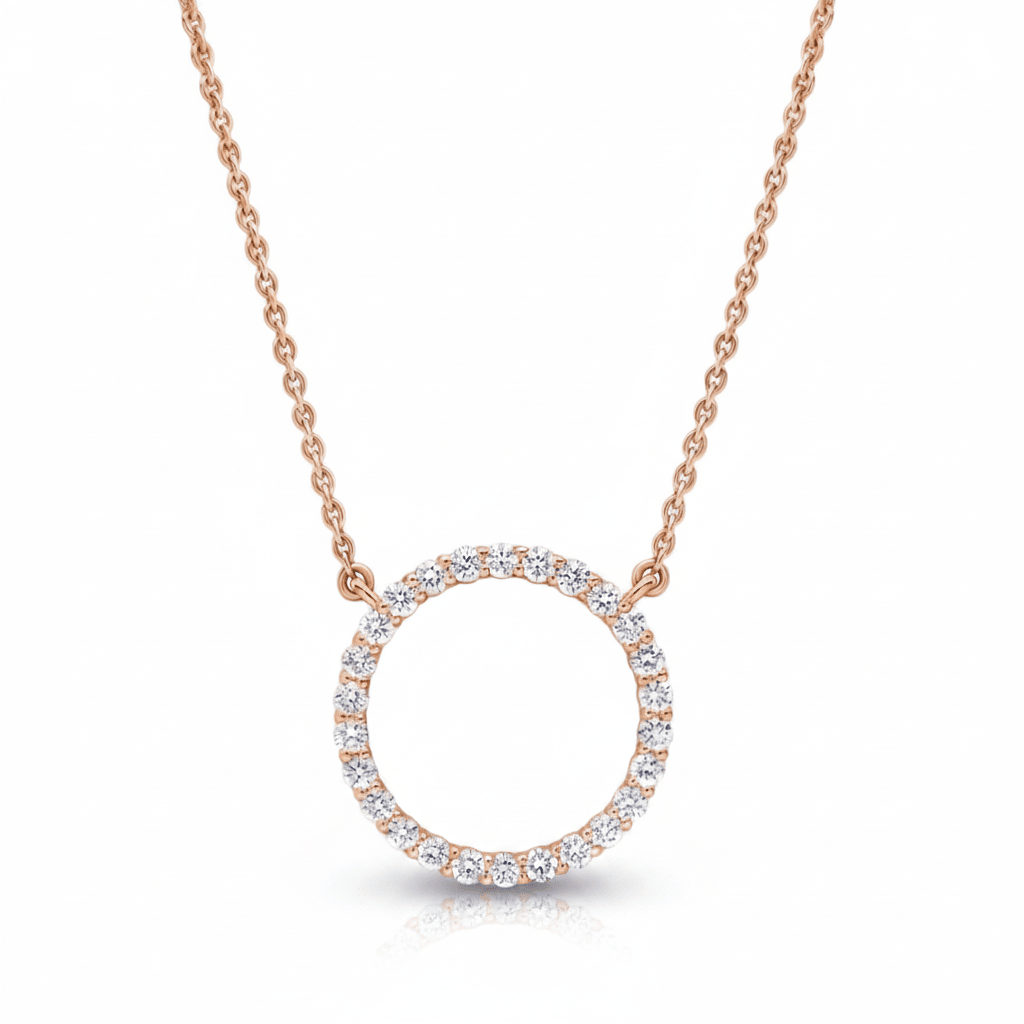 Circle Diamond Pendant Cha Diamonds
