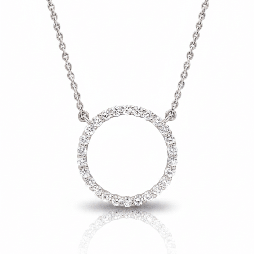 Circle Diamond Pendant Cha Diamonds