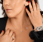 Custom Initial Pavé Necklace Cha Diamonds