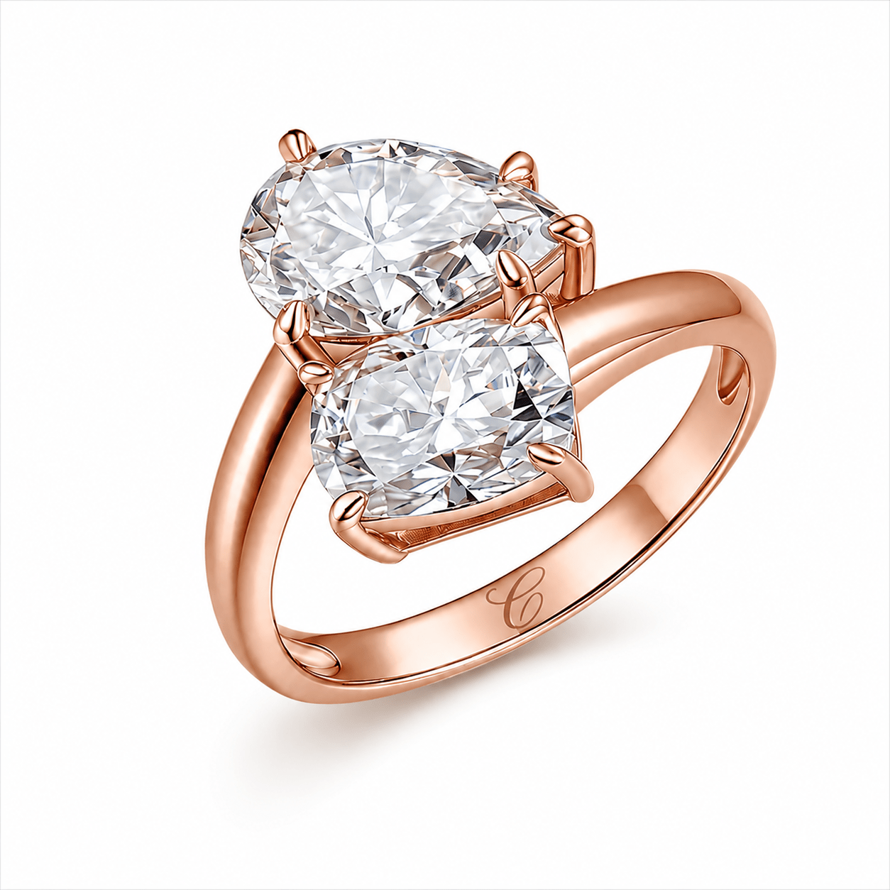 De Dual Diamond Ring fine - jewelry Cha Diamonds