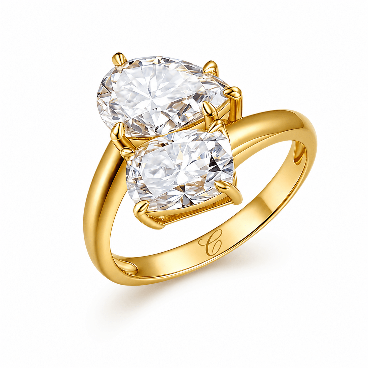 De Dual Diamond Ring fine - jewelry Cha Diamonds