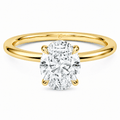 De Eternal Oval Solitaire Ring fine - jewelry Cha Diamonds