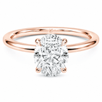 De Eternal Oval Solitaire Ring fine - jewelry Cha Diamonds