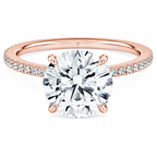 De Pavé Solitaire Ring fine - jewelry Cha Diamonds