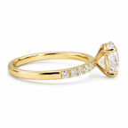 De Pavé Solitaire Ring Verlovingsring Cha Diamonds