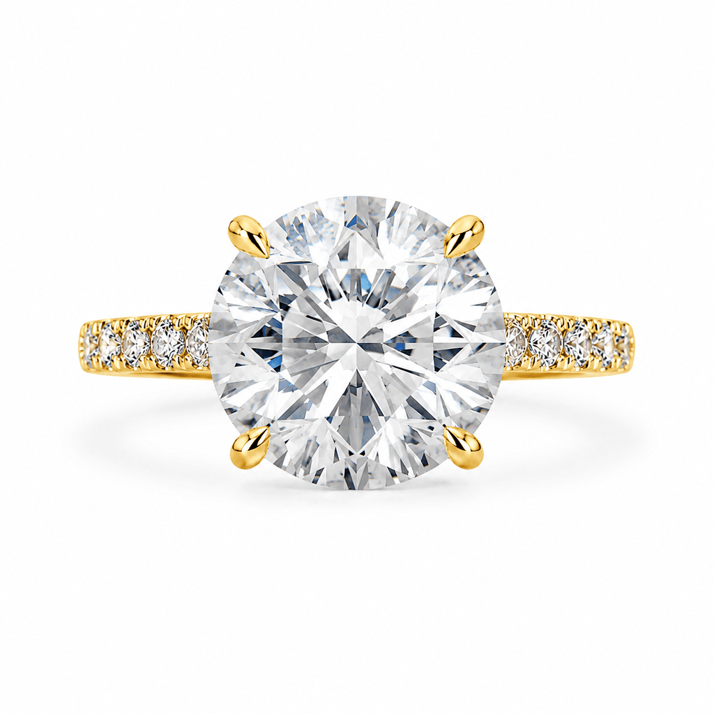 De Pavé Solitaire Ring Verlovingsring Cha Diamonds