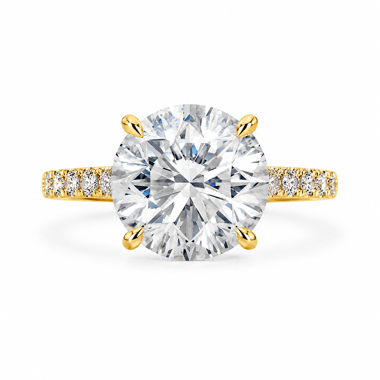 De Pavé Solitaire Ring Verlovingsring Cha Diamonds