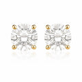 Eternal Round Diamond Stud Earrings (Pair)
