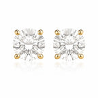 Eternal Round Diamond Stud Earrings (Pair)