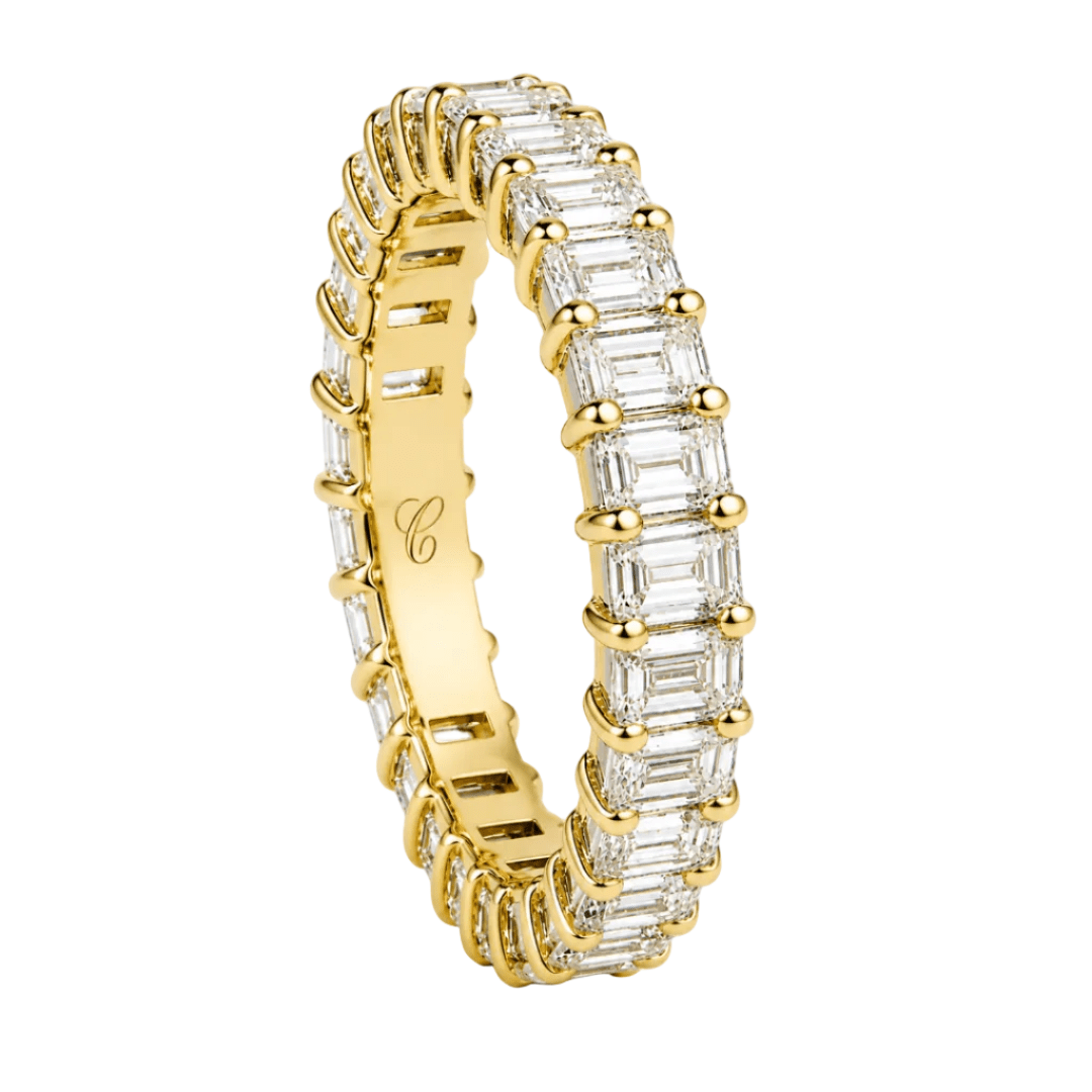 Emerald Cut Eternity Ring fine - jewelry Cha Diamonds