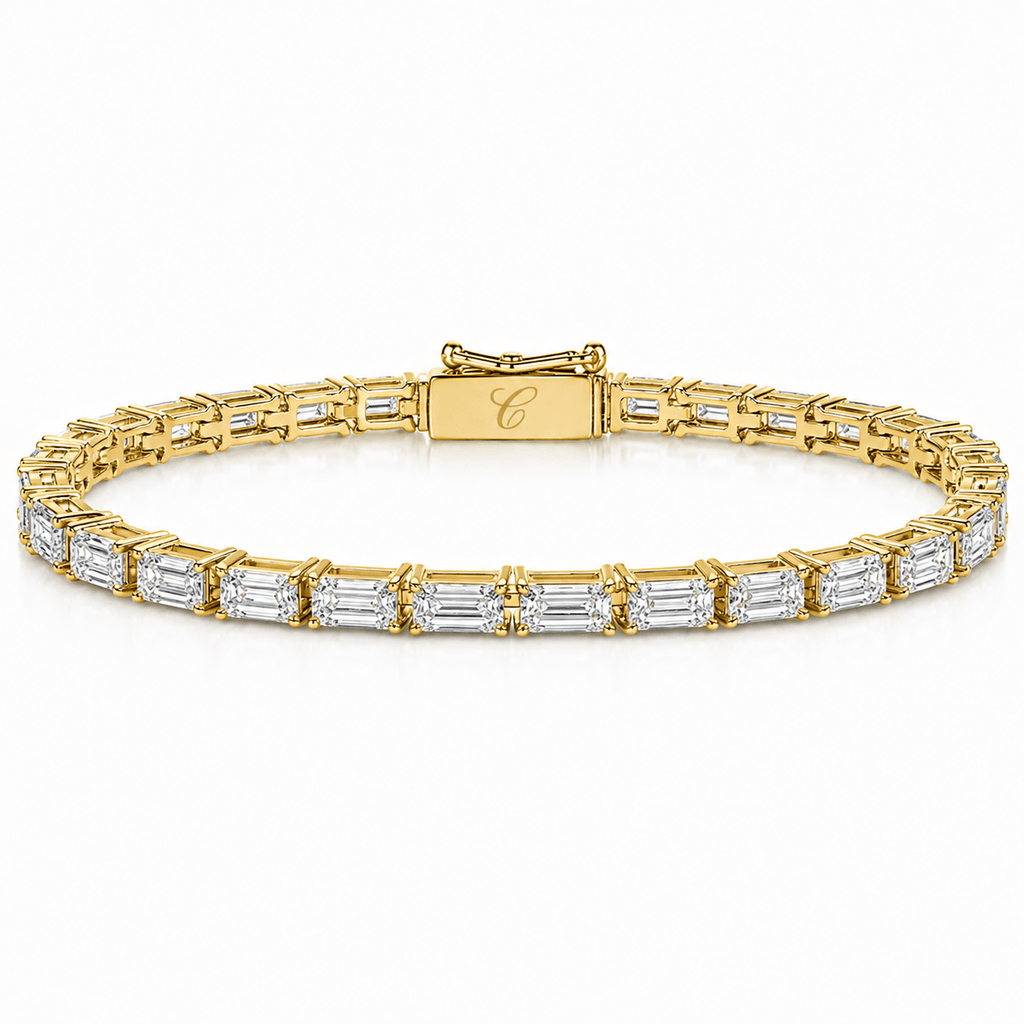 Emerald Cut Tennis Armband (Horizontaal) Cha Diamonds
