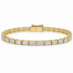 Emerald Cut Tennis Armband (Horizontaal) Cha Diamonds