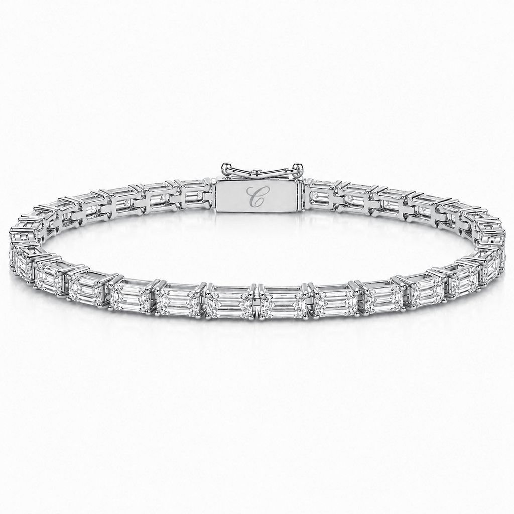 Emerald Cut Tennis Armband (Horizontaal) Cha Diamonds