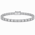 Emerald Cut Tennis Armband (Horizontaal) Cha Diamonds