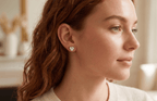 Eternal Heart Diamond Stud Earrings (Pair) fine - jewelry Cha Diamonds