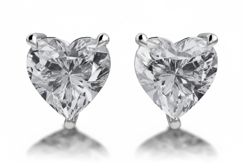 Eternal Heart Diamond Stud Earrings (Pair) fine - jewelry Cha Diamonds