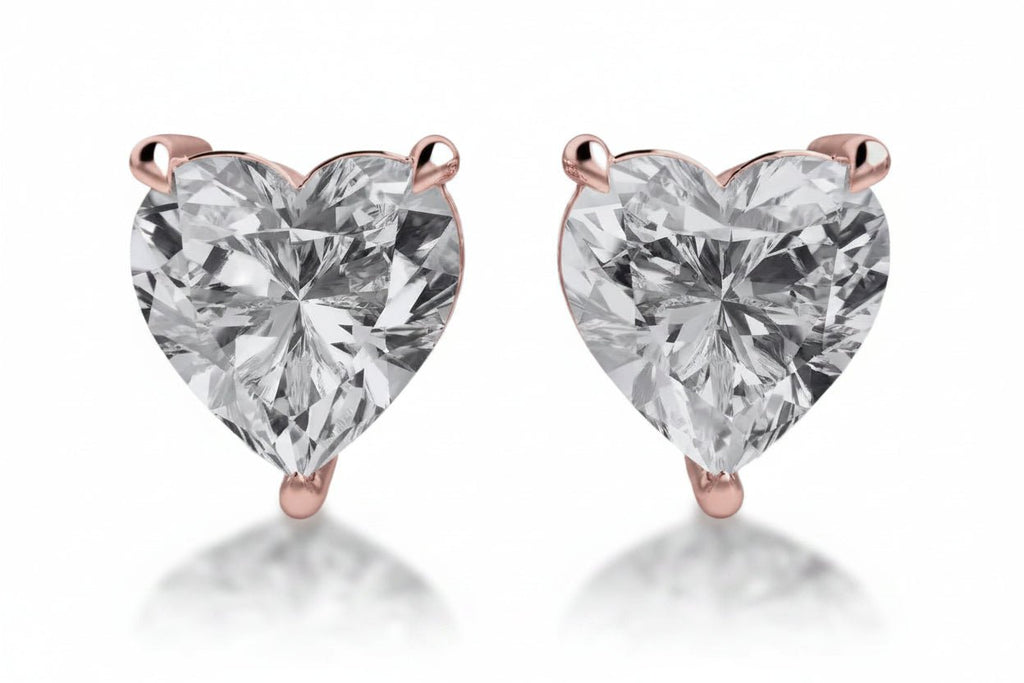 Eternal Heart Diamond Stud Earrings (Pair) fine - jewelry Cha Diamonds