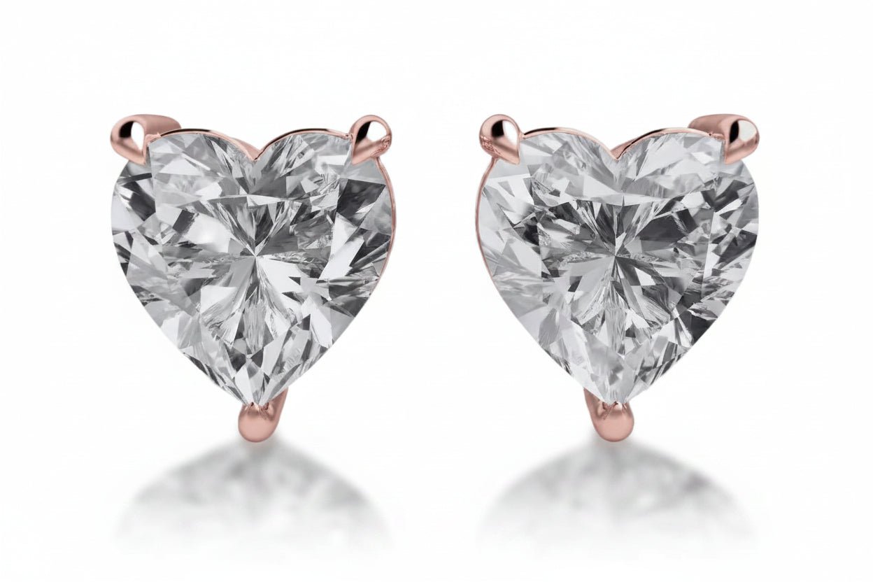 Eternal Heart Diamond Stud Earrings (Pair) fine - jewelry Cha Diamonds