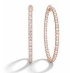Eternal Pavé Diamond Hoop Earrings (Large) fine - jewelry Cha Diamonds