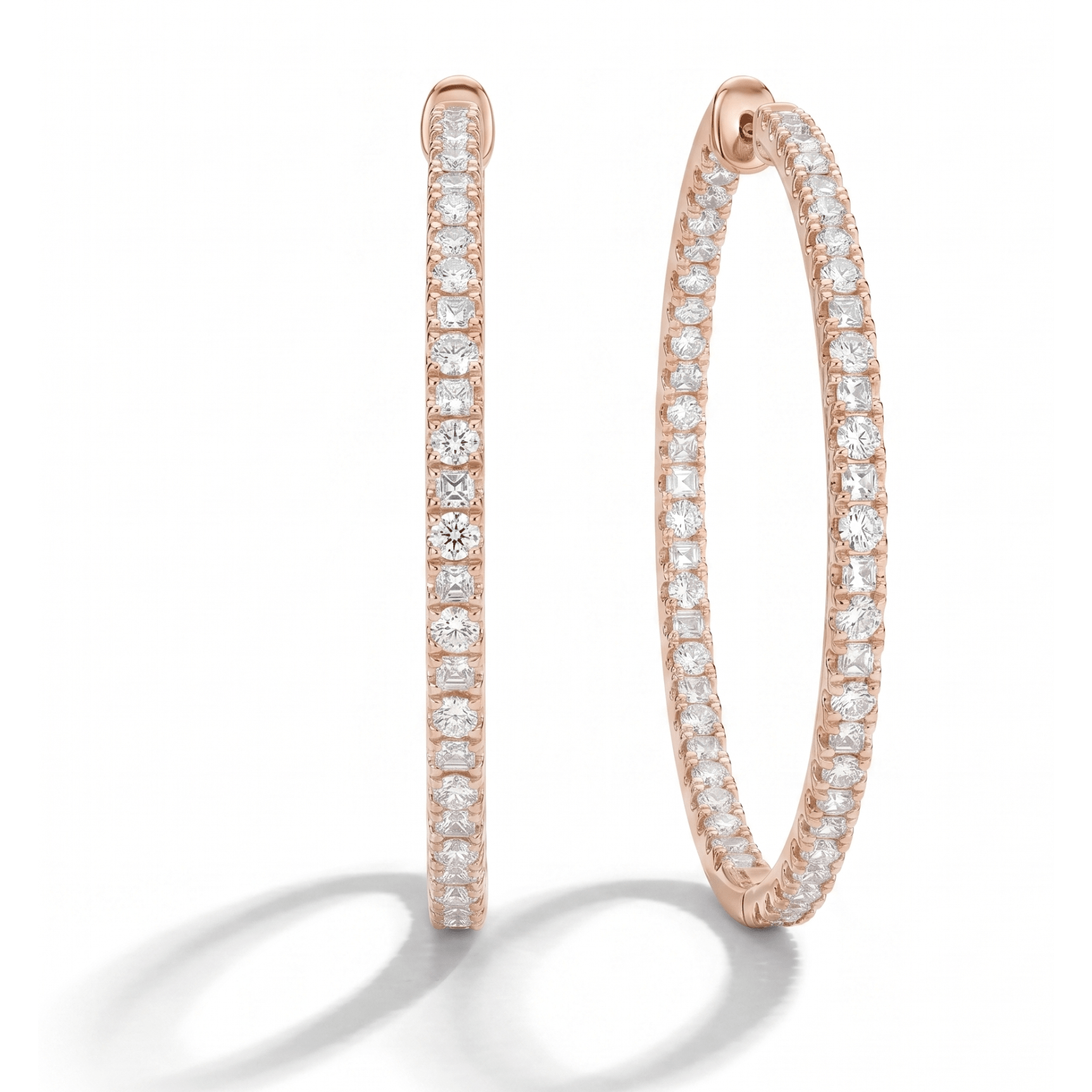 Eternal Pavé Diamond Hoop Earrings (Large) fine - jewelry Cha Diamonds