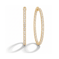 Eternal Pavé Diamond Hoop Earrings (Large) fine - jewelry Cha Diamonds