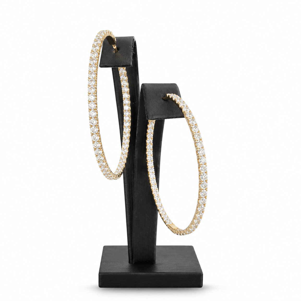 Eternal Pavé Diamond Hoop Earrings (Large) fine-jewelry Cha Diamonds