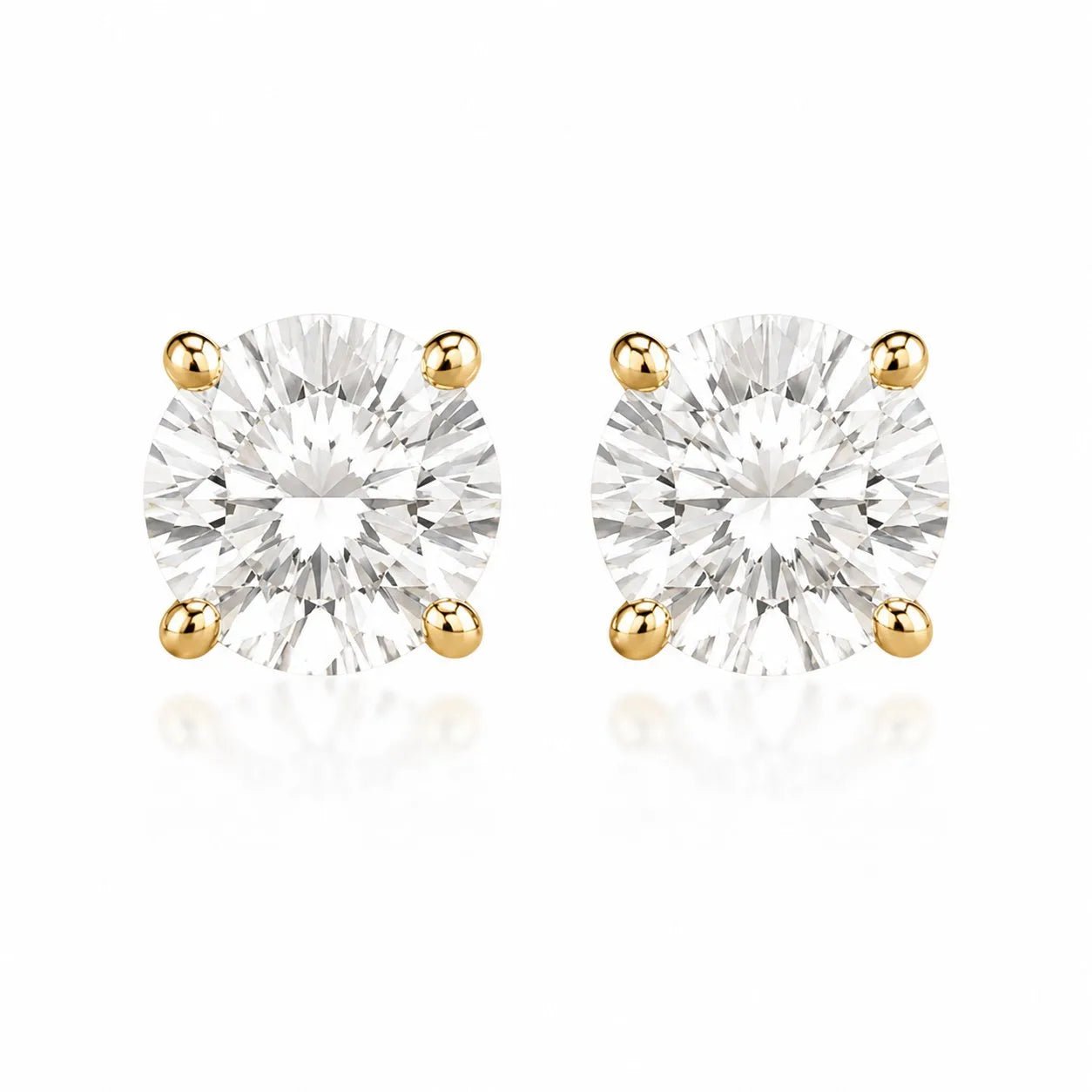 Eternal Round Diamond Stud Earrings (Pair) fine-jewelry Cha Diamonds