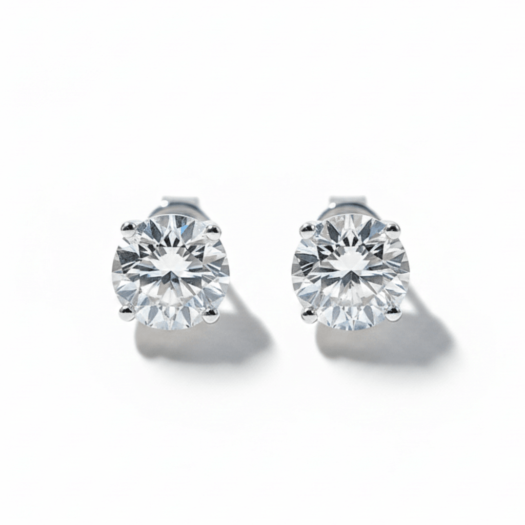Eternal Round Diamond Stud Earrings (Pair) fine-jewelry Cha Diamonds