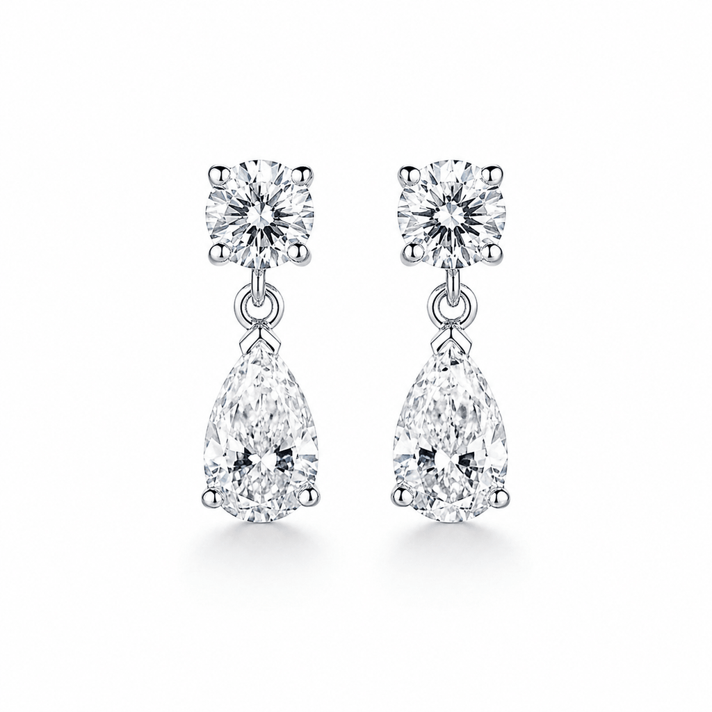 Flow Diamond Drop Earrings (Pair) fine-jewelry Cha Diamonds