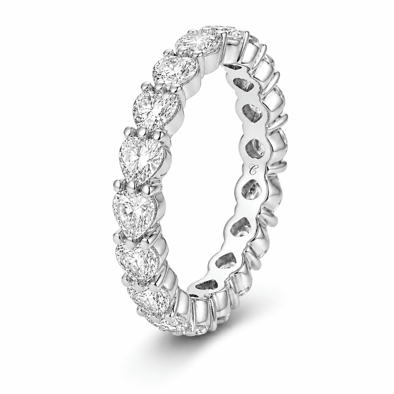 Heart Cut Eternity Ring fine - jewelry Cha Diamonds