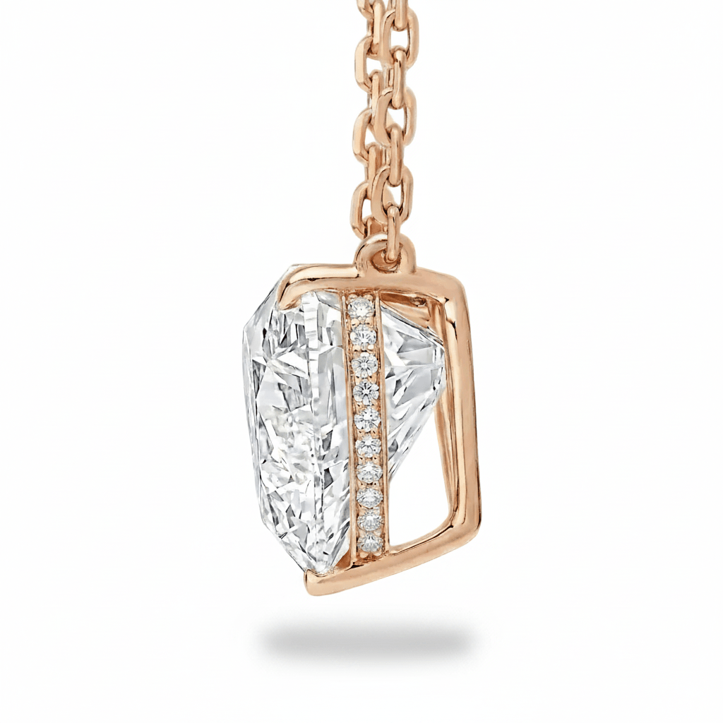 Heart Diamond Solitaire Necklace Cha Diamonds
